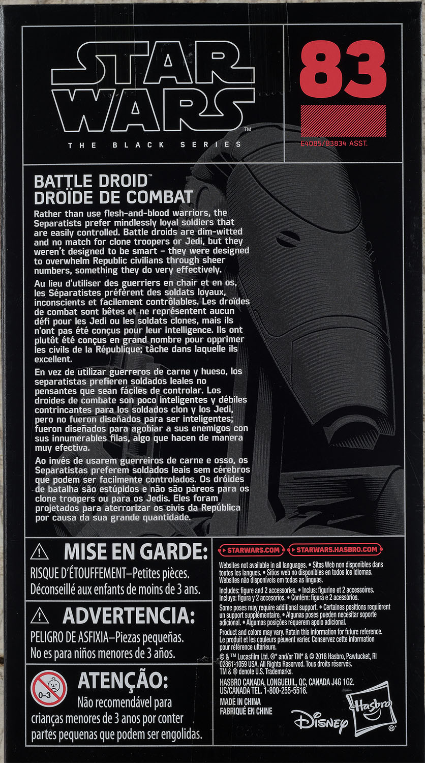 Battle Droid TBS [P3] #93 - Hasbro (Star Wars Episode I: The Phantom Menace) action figure collectible - Main Image 2