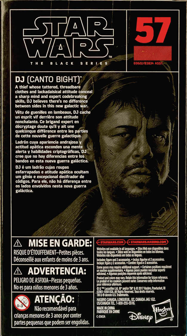DJ (Canto Bight) TBS [P3] #57 - Hasbro (Star Wars Episode VIII: The Last Jedi) action figure collectible - Main Image 2