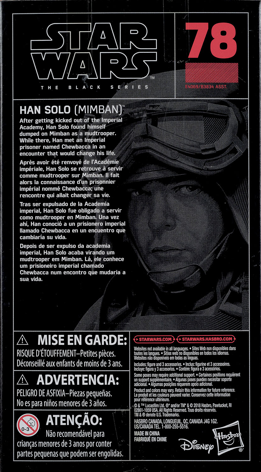 Han Solo (Mimban) - Disney/Hasbro (Star Wars The Black Series 6) action figure collectible - Main Image 2