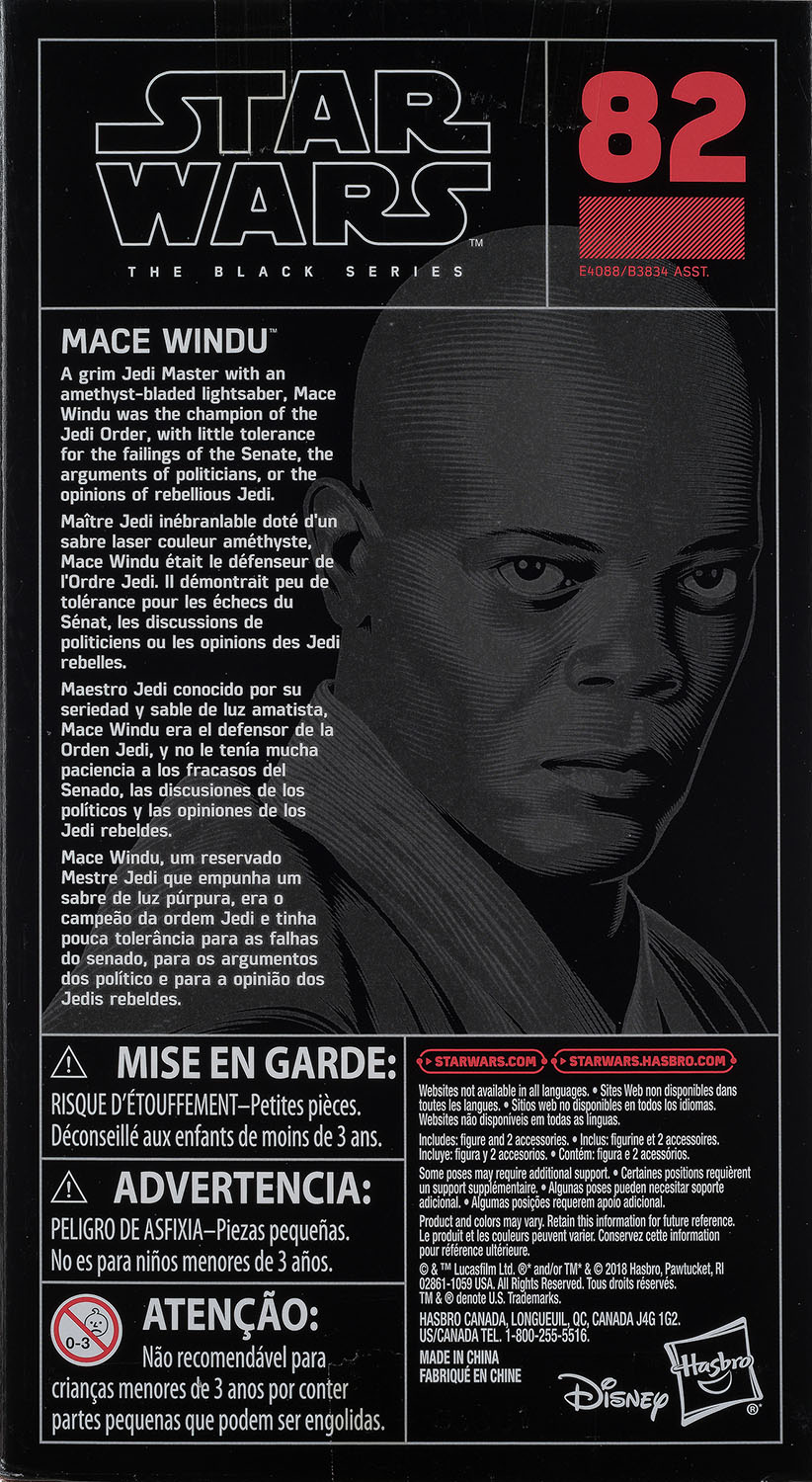 Mace Windu - Disney/Hasbro (Star Wars The Black Series 6) action figure collectible - Main Image 2