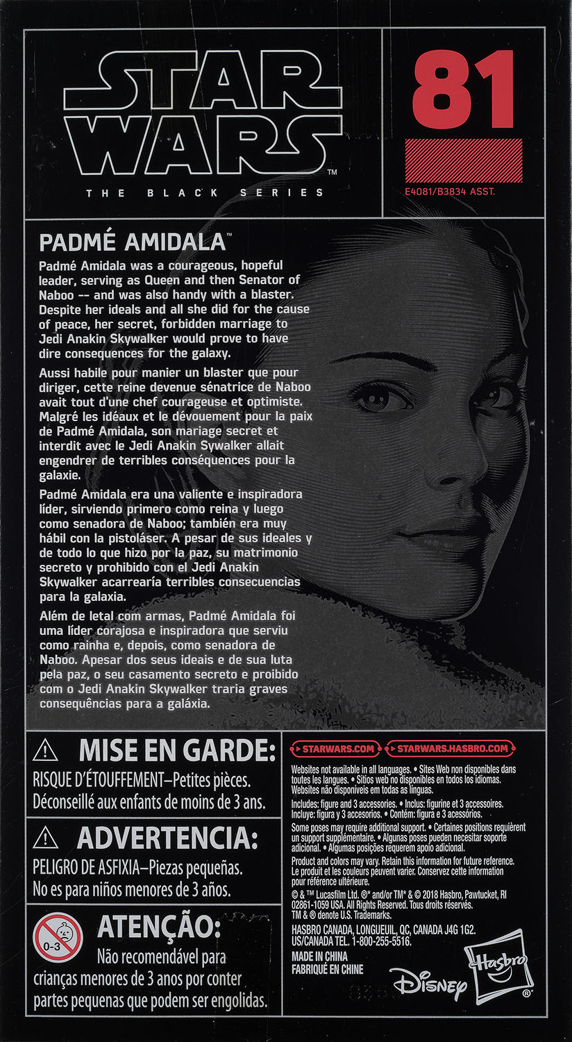 Padme Amidala - Disney/Hasbro (Star Wars The Black Series 6) action figure collectible - Main Image 2