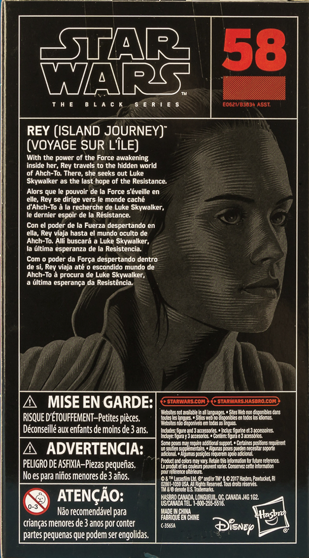 Rey (Island Journey) - Disney/Hasbro (Star Wars The Black Series 6) action figure collectible - Main Image 2