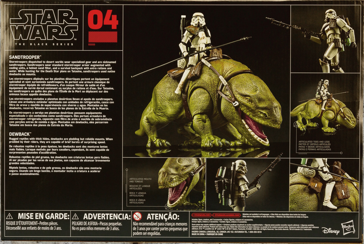 Dewback with Sandtrooper (Grey Pauldron) - Hasbro (Star Wars Episode IV: A New Hope) action figure collectible - Main Image 2