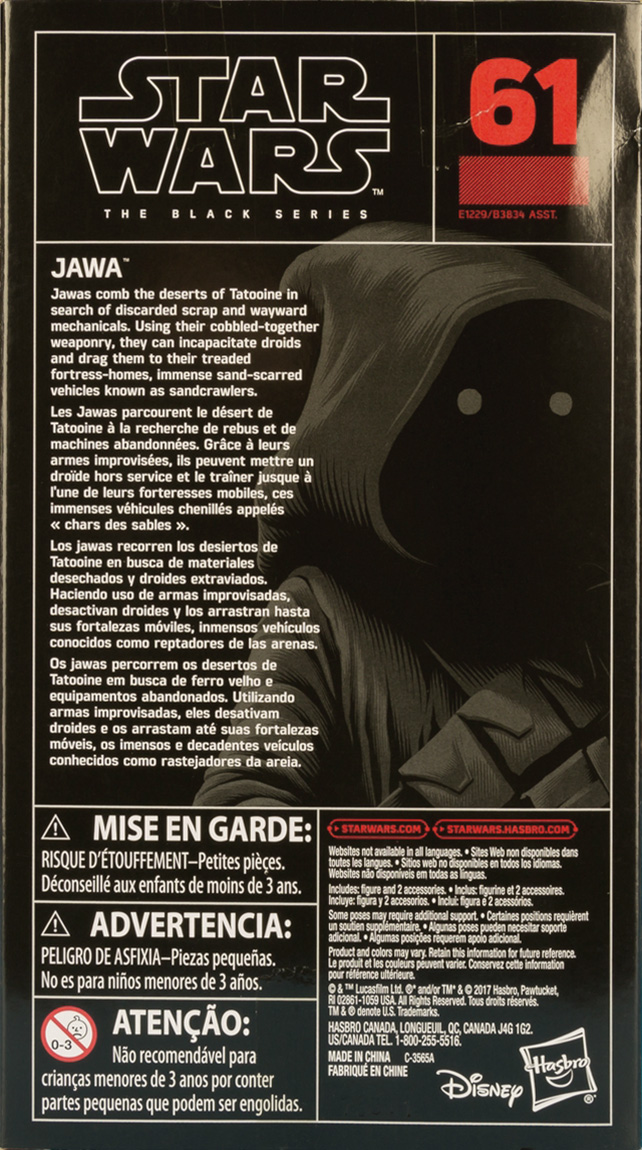 Jawa - Disney/Hasbro (Star Wars The Black Series 6) action figure collectible - Main Image 2