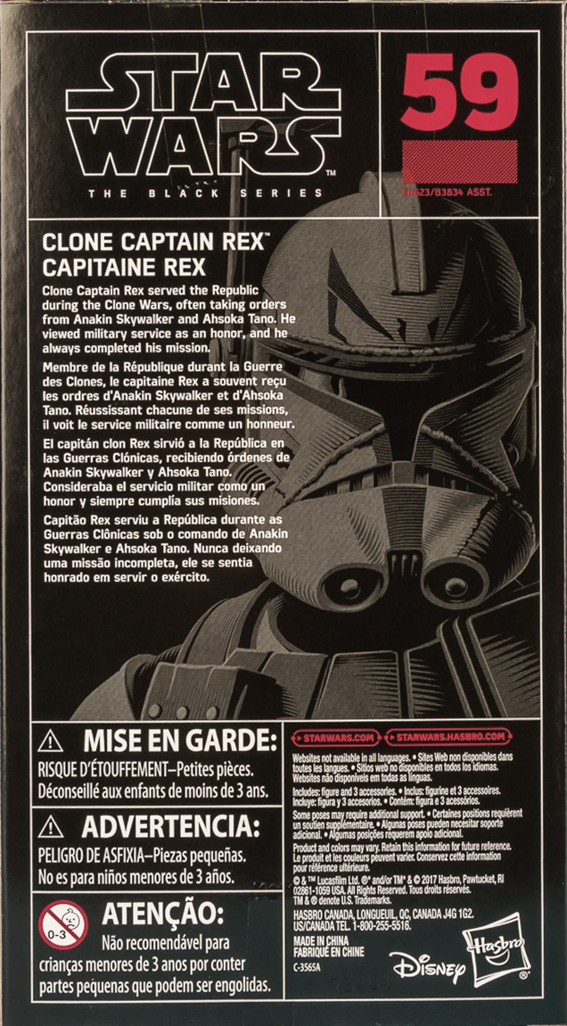 Clone Captain Rex - Disney/Hasbro (Star Wars The Black Series 6) action figure collectible - Main Image 2