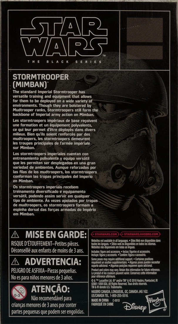 Stormtrooper (Mimban) - Disney/Hasbro (Star Wars The Black Series 6) action figure collectible - Main Image 2