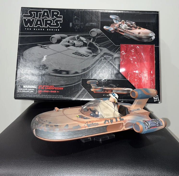 X-34 Landspeeder with Luke Skywalker - Disney/Hasbro (Star Wars The Black Series 6) action figure collectible - Main Image 3