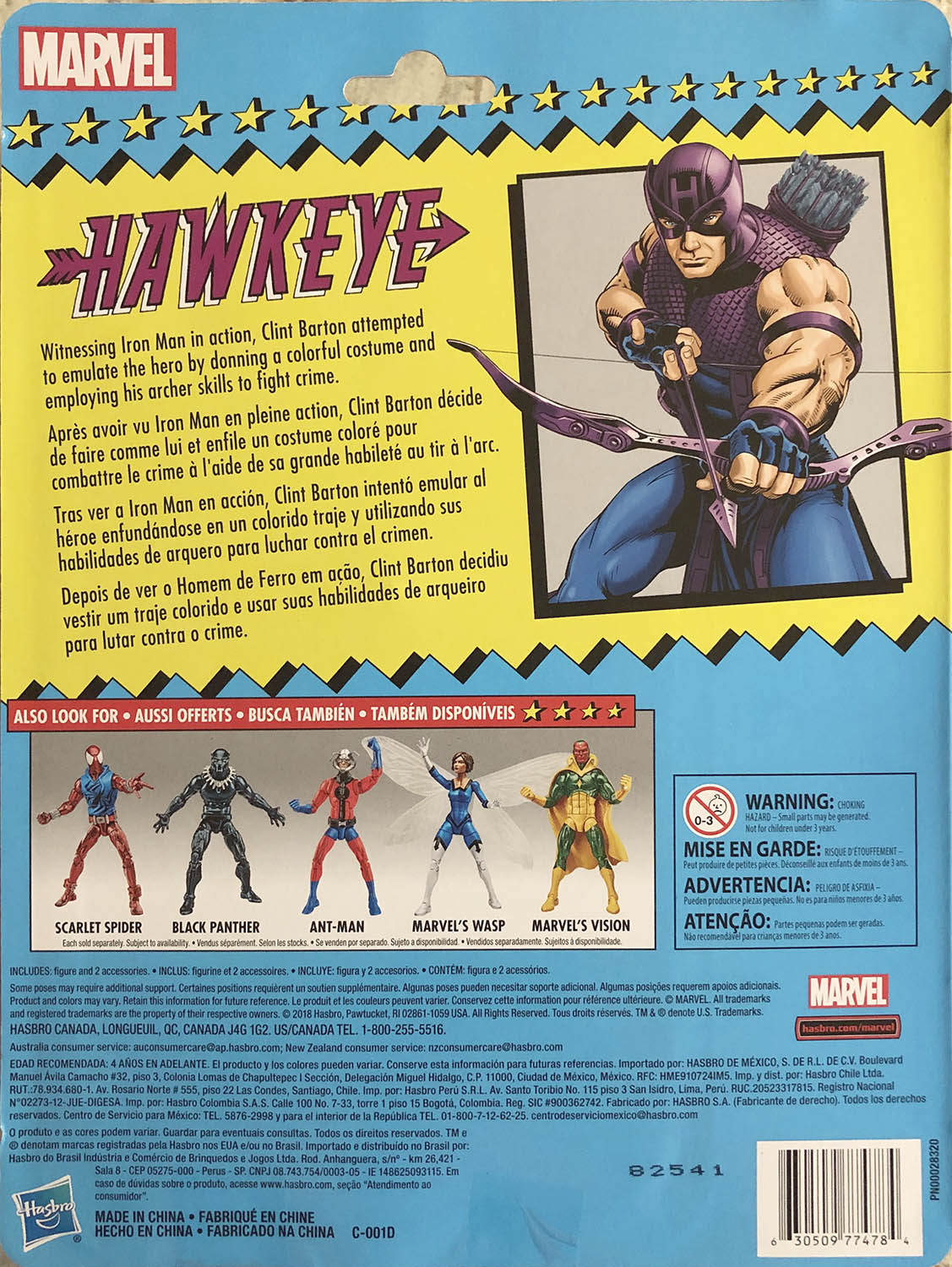 Hawkeye - Hasbro (Marvel Legends Vintage Series) action figure collectible - Main Image 2