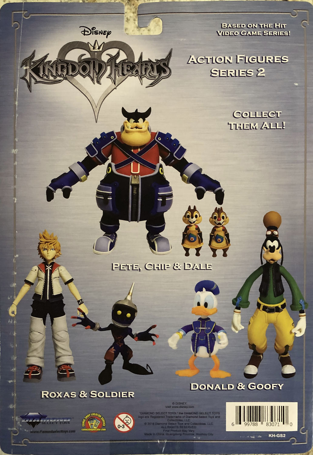 Chip & Dale and Pete - Diamond Select (Disney Kingdom Hearts) action figure collectible - Main Image 2