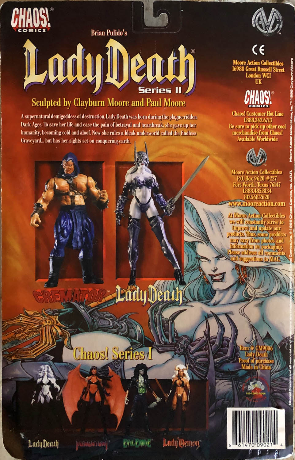 Comics - Figure - Lady Death Battle Armor - Moore Action Collectibles (Chaos! Comic Collectibles) action figure collectible - Main Image 2