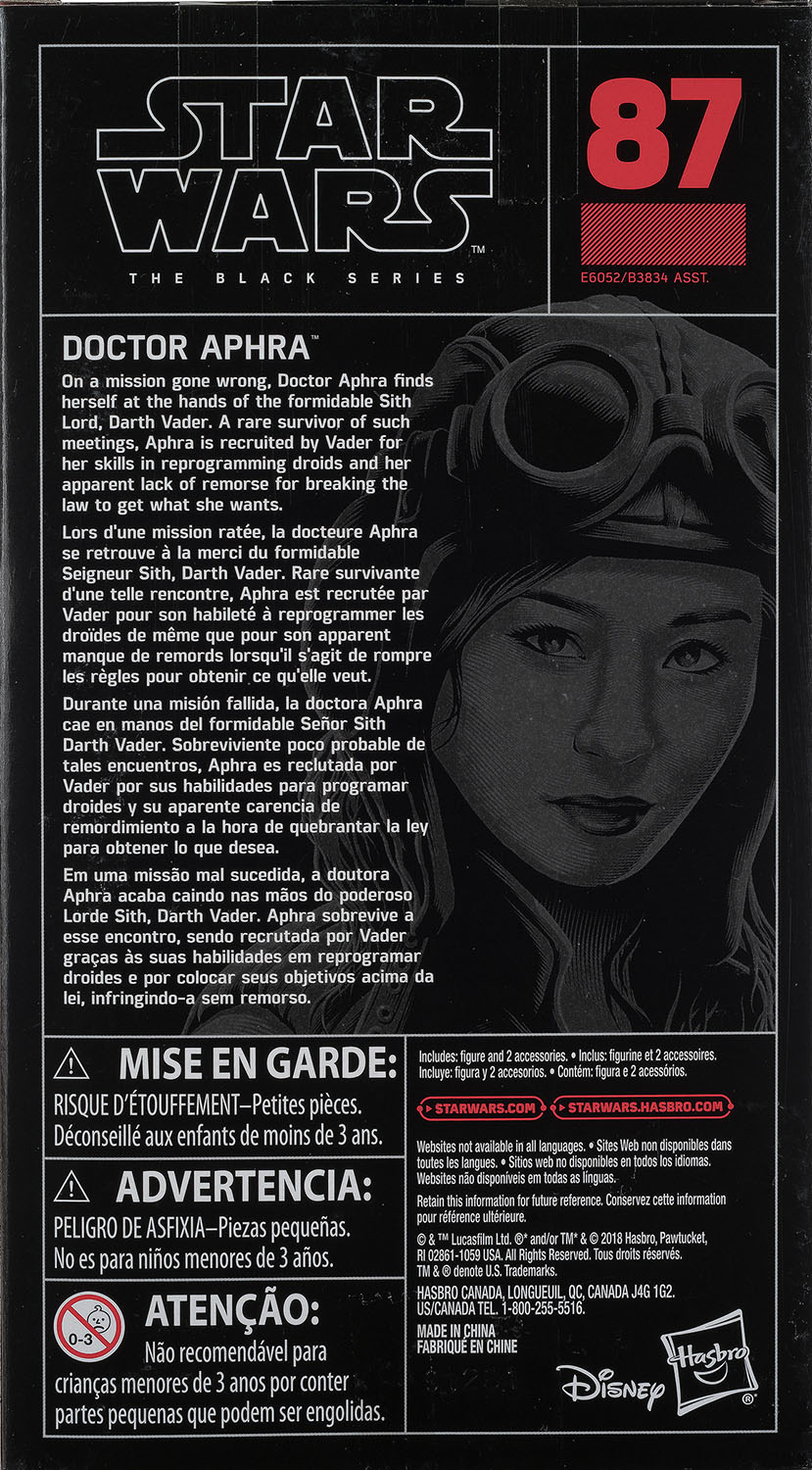 Doctor Aphra - Disney/Hasbro (Star Wars The Black Series 6) action figure collectible - Main Image 2