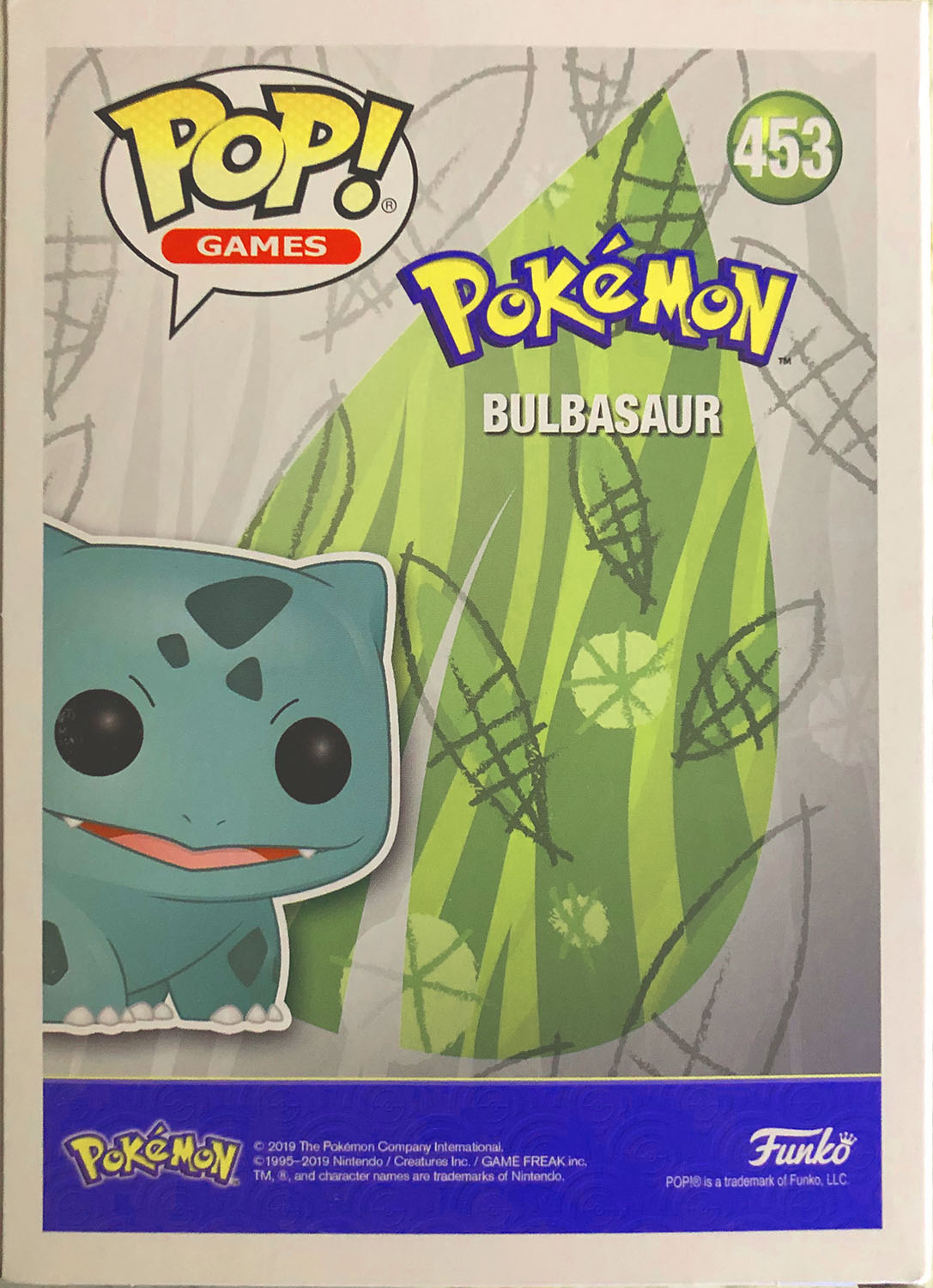 Bulbasaur 453 - Funko (Pop! Games) action figure collectible - Main Image 2