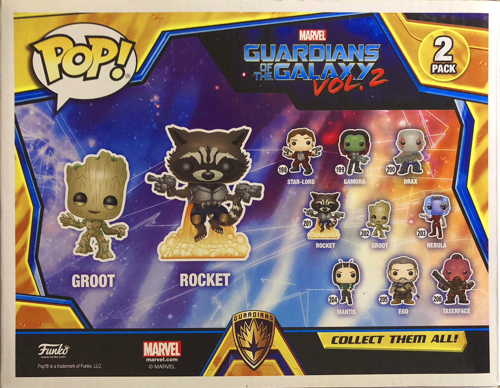 Groot and Rocket 2-Pack - Funko (POP! MARVEL) action figure collectible - Main Image 2