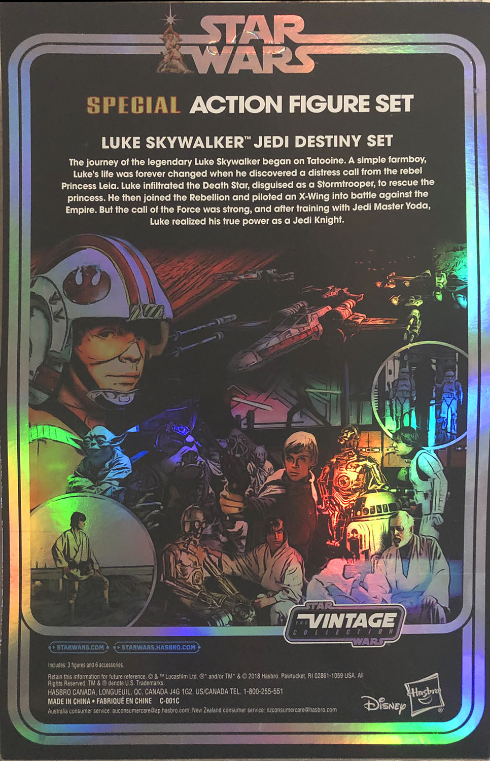 Luke Skywalker Jedi Destiny Set - Kenner/Hasbro (Star Wars The Vintage Collection) action figure collectible - Main Image 2