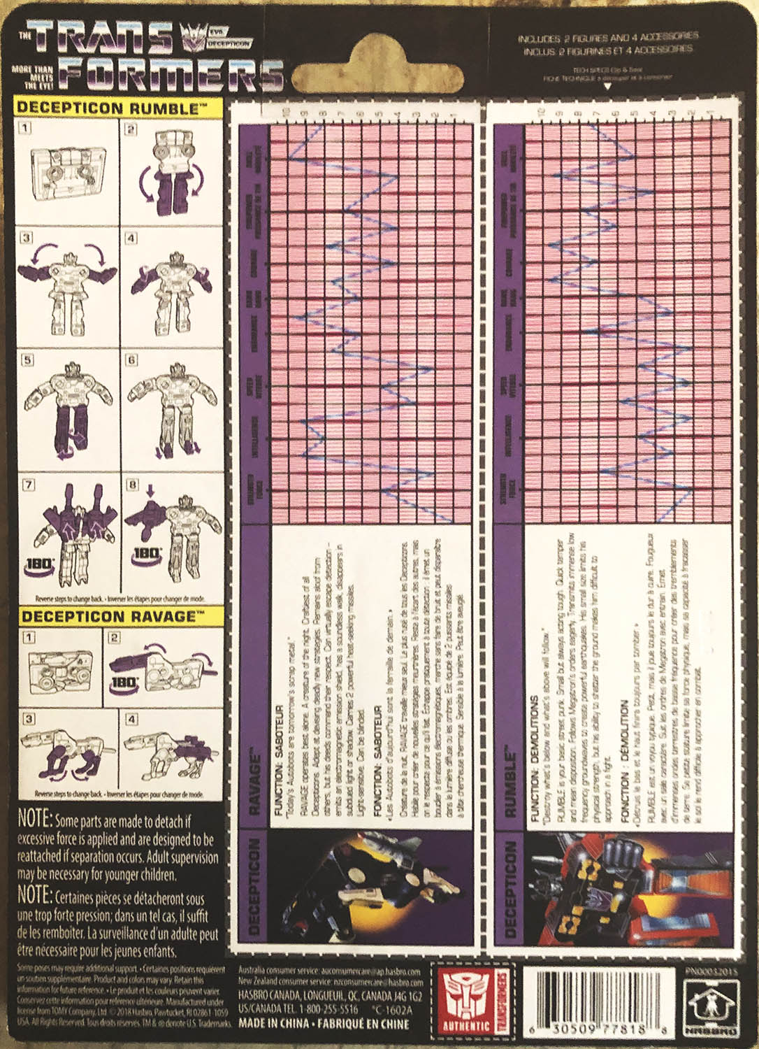 Ravage and Rumble - Hasbro (The Transformers) action figure collectible - Main Image 2