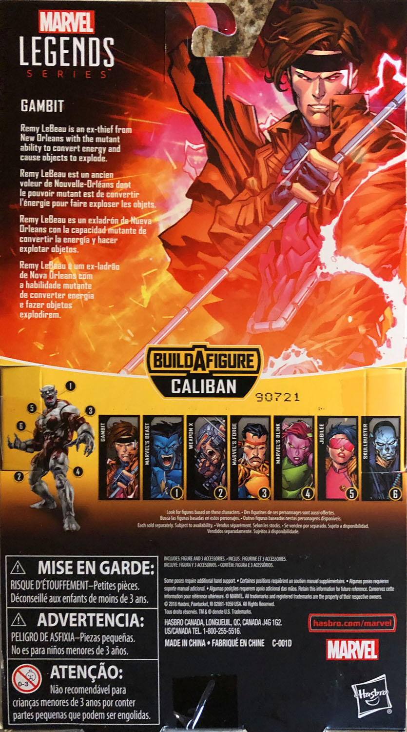 Gambit - Hasbro (Marvel Legends) action figure collectible - Main Image 2