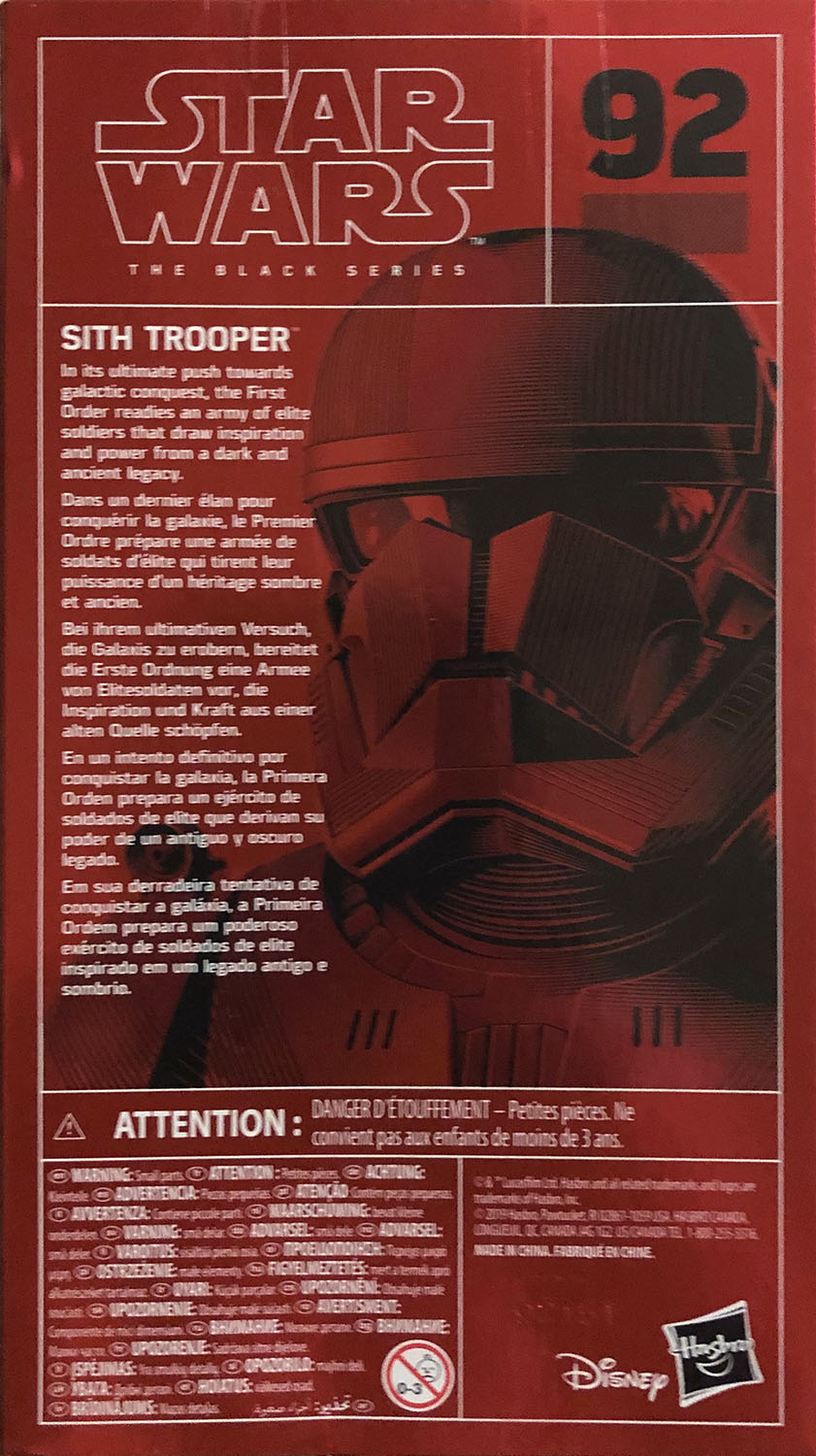 Sith Trooper Carbonized - Disney/Hasbro (Star Wars The Black Series 6) action figure collectible - Main Image 2