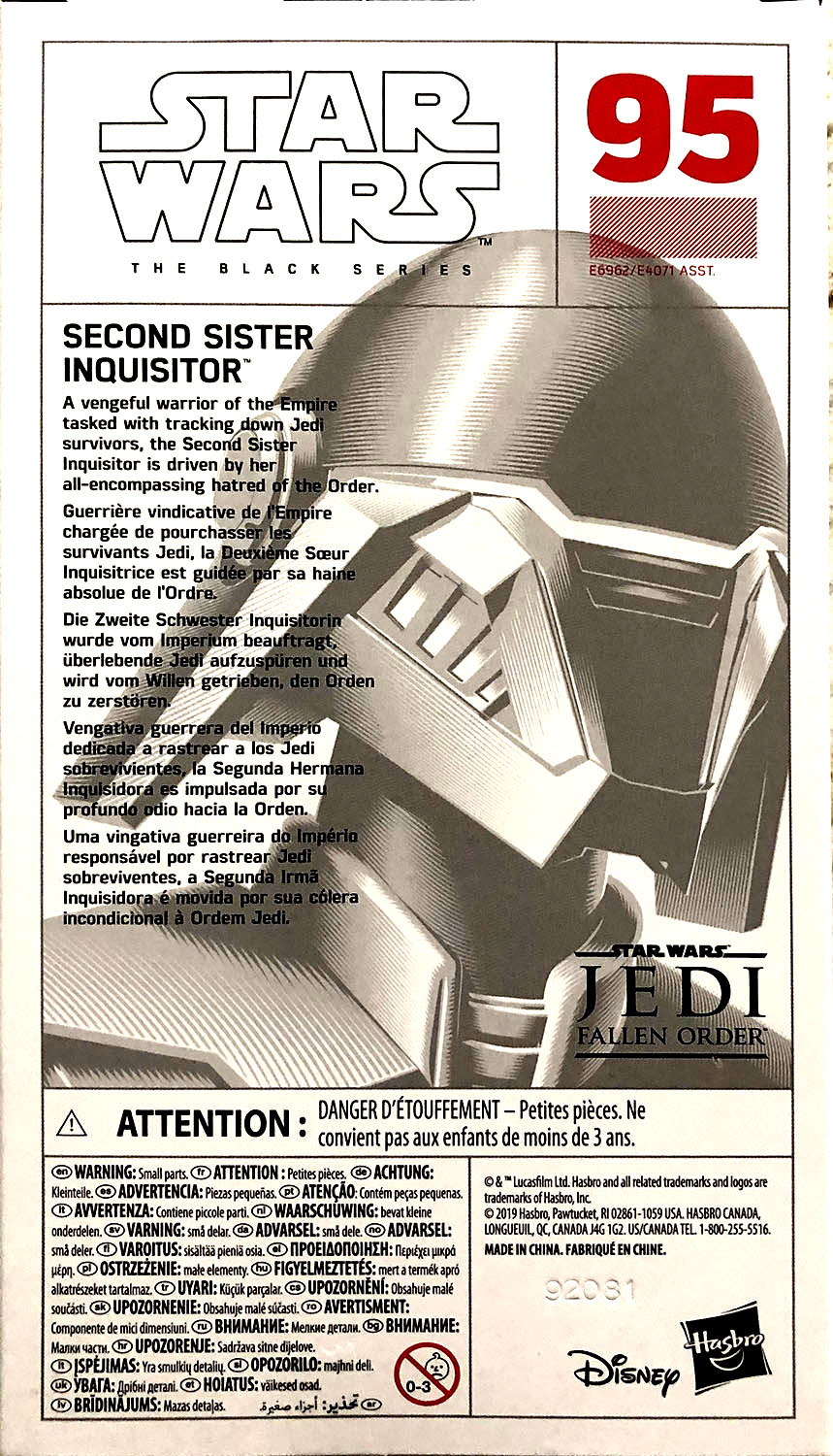 Second Sister Inquisitor - Disney/Hasbro (Star Wars The Black Series 6) action figure collectible - Main Image 2