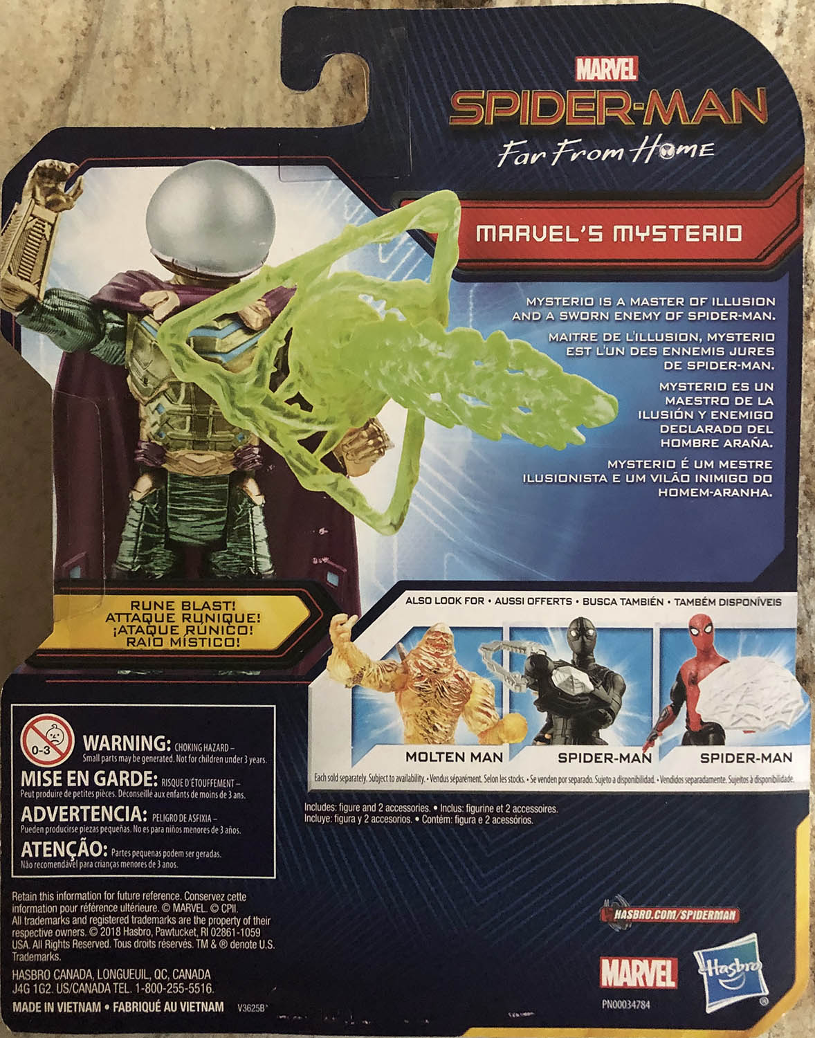 Mysterio - Hasbro (Mavrvel Spider-Man) action figure collectible - Main Image 2