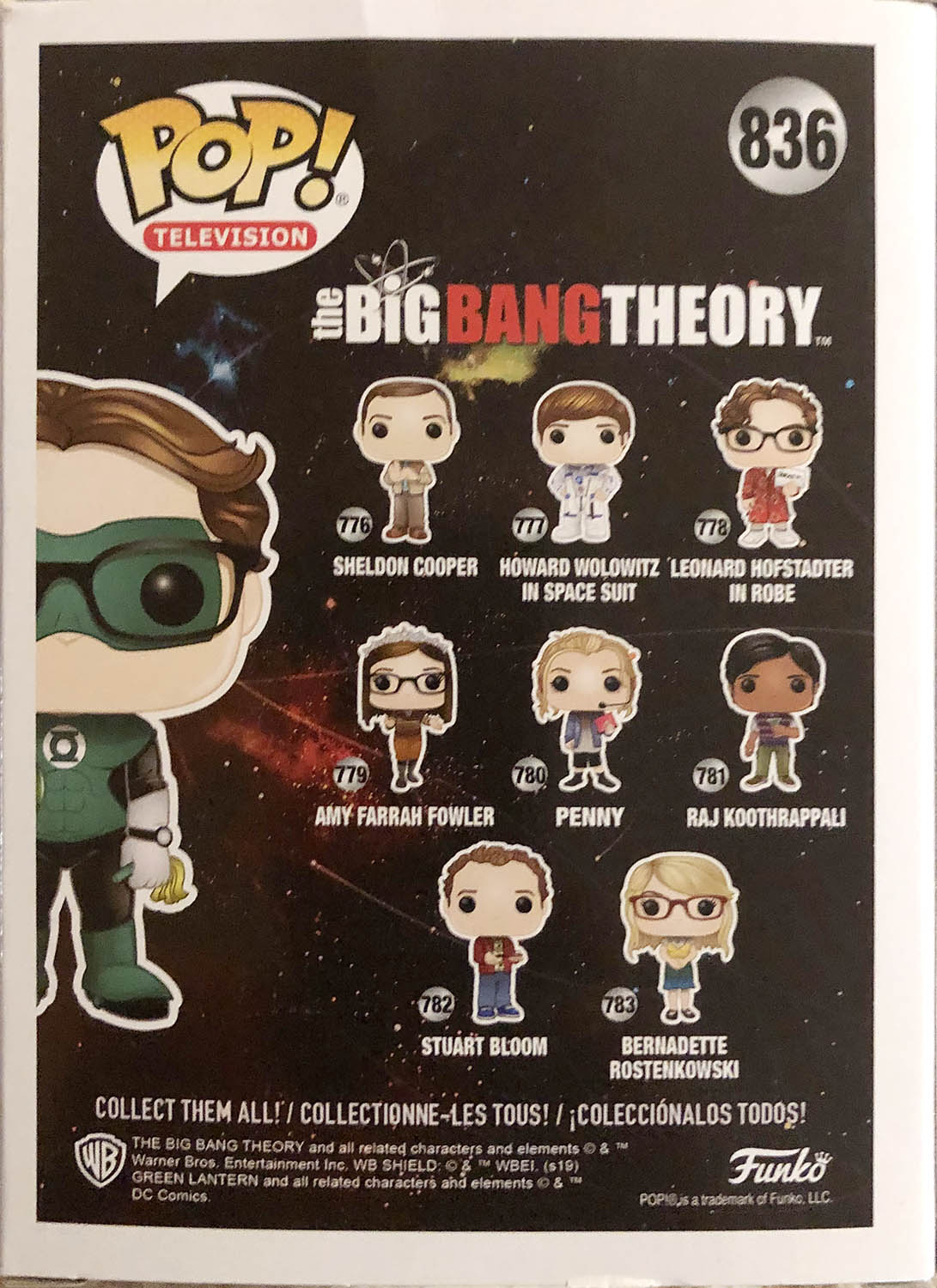 Leonard Hofstadter as Green Lantern 836 - Funko (Pop! Television) action figure collectible - Main Image 2