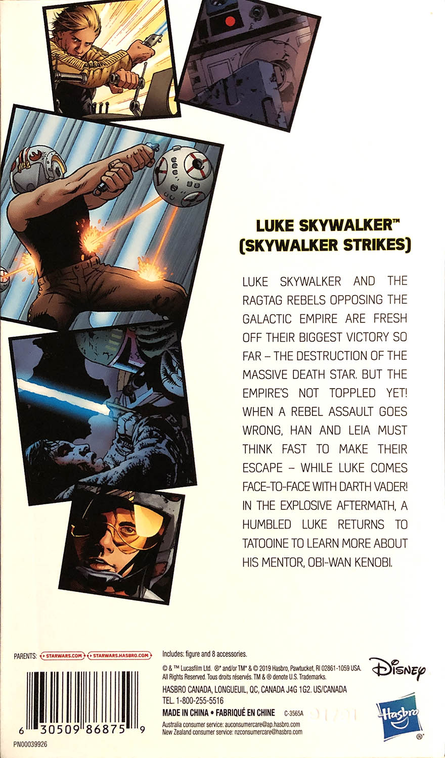 Luke Skywalker (Skywalker Strikes) - Disney/Hasbro (Star Wars The Black Series 6) action figure collectible - Main Image 2