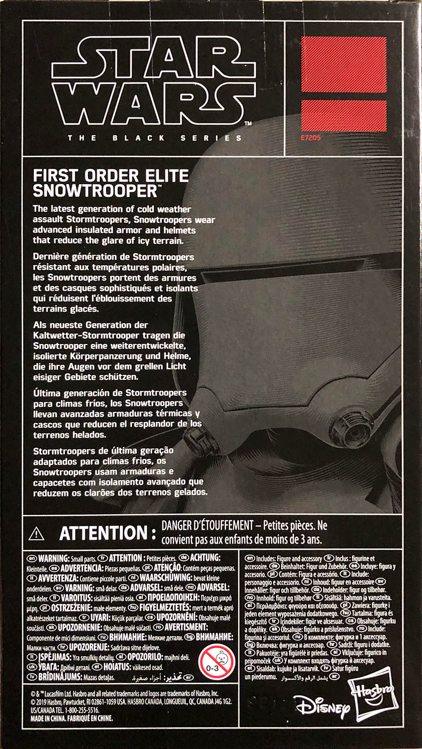 First Order Elite Snowtrooper - Disney/Hasbro (Star Wars The Black Series 6) action figure collectible - Main Image 2