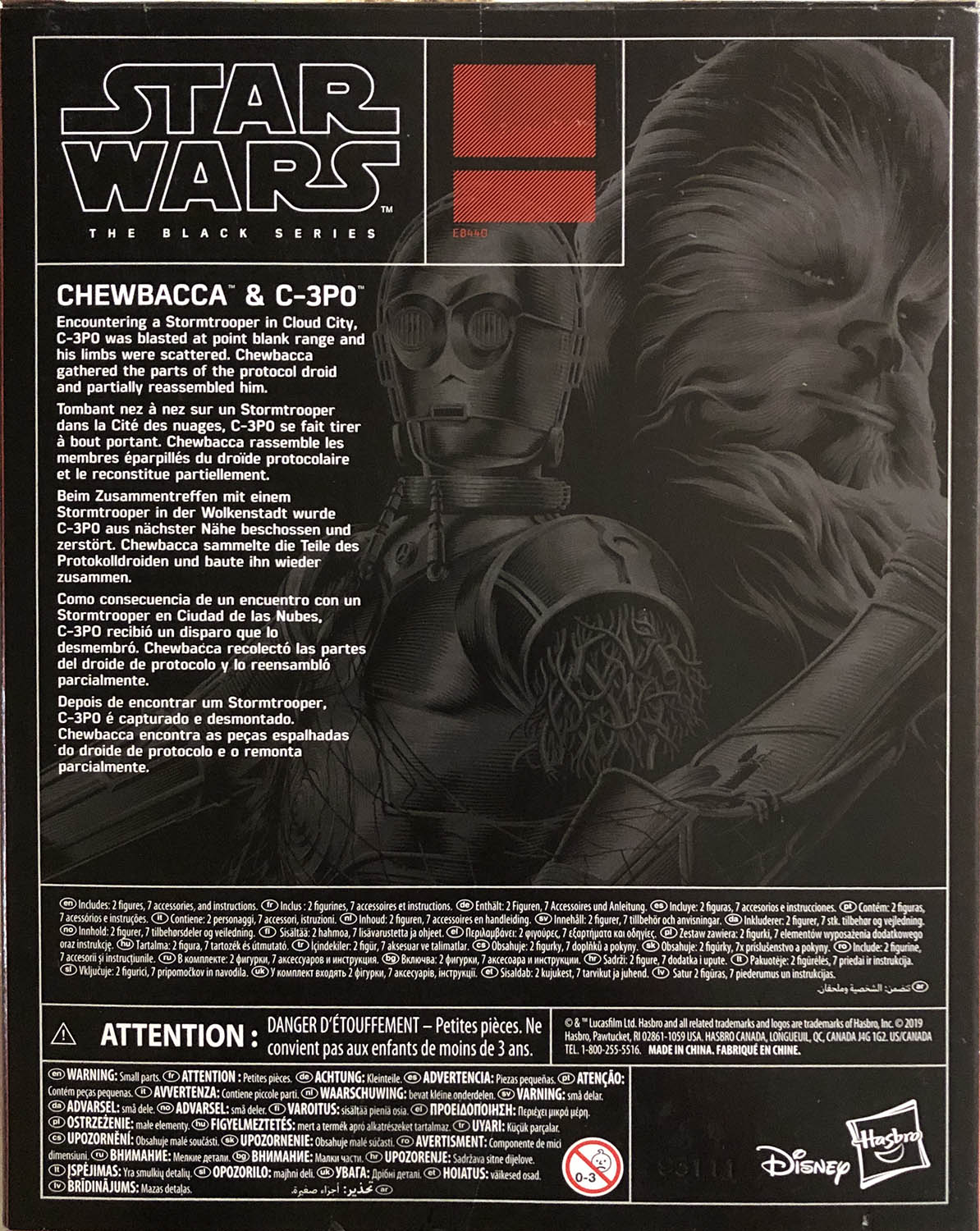 Chewbacca and C-3PO - Disney/Hasbro (Star Wars The Black Series 6) action figure collectible - Main Image 2