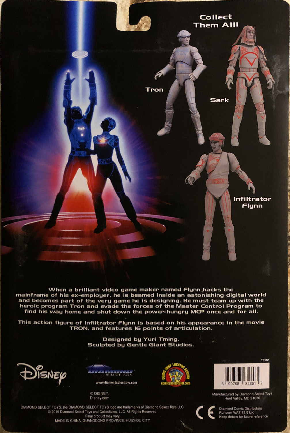 Infiltrator Flynn - Diamond Select (Tron) action figure collectible - Main Image 2