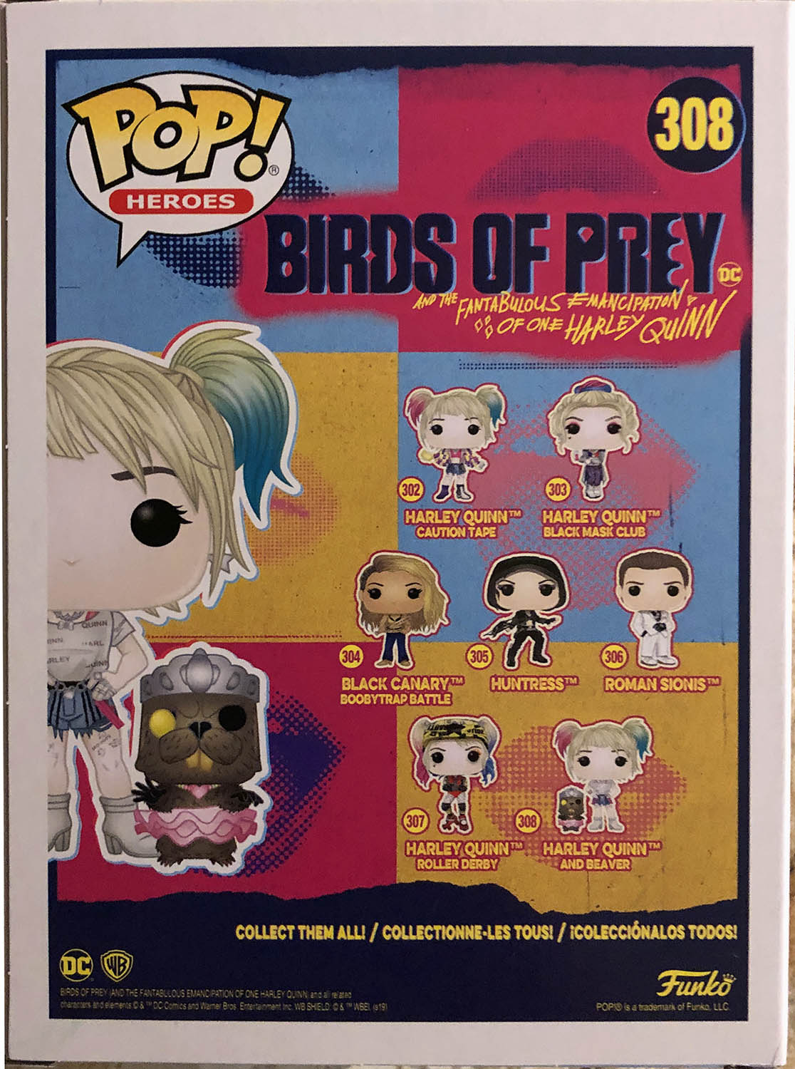 Harley Quinn and Beaver 308 - Funko (POP! HEROES) action figure collectible - Main Image 2