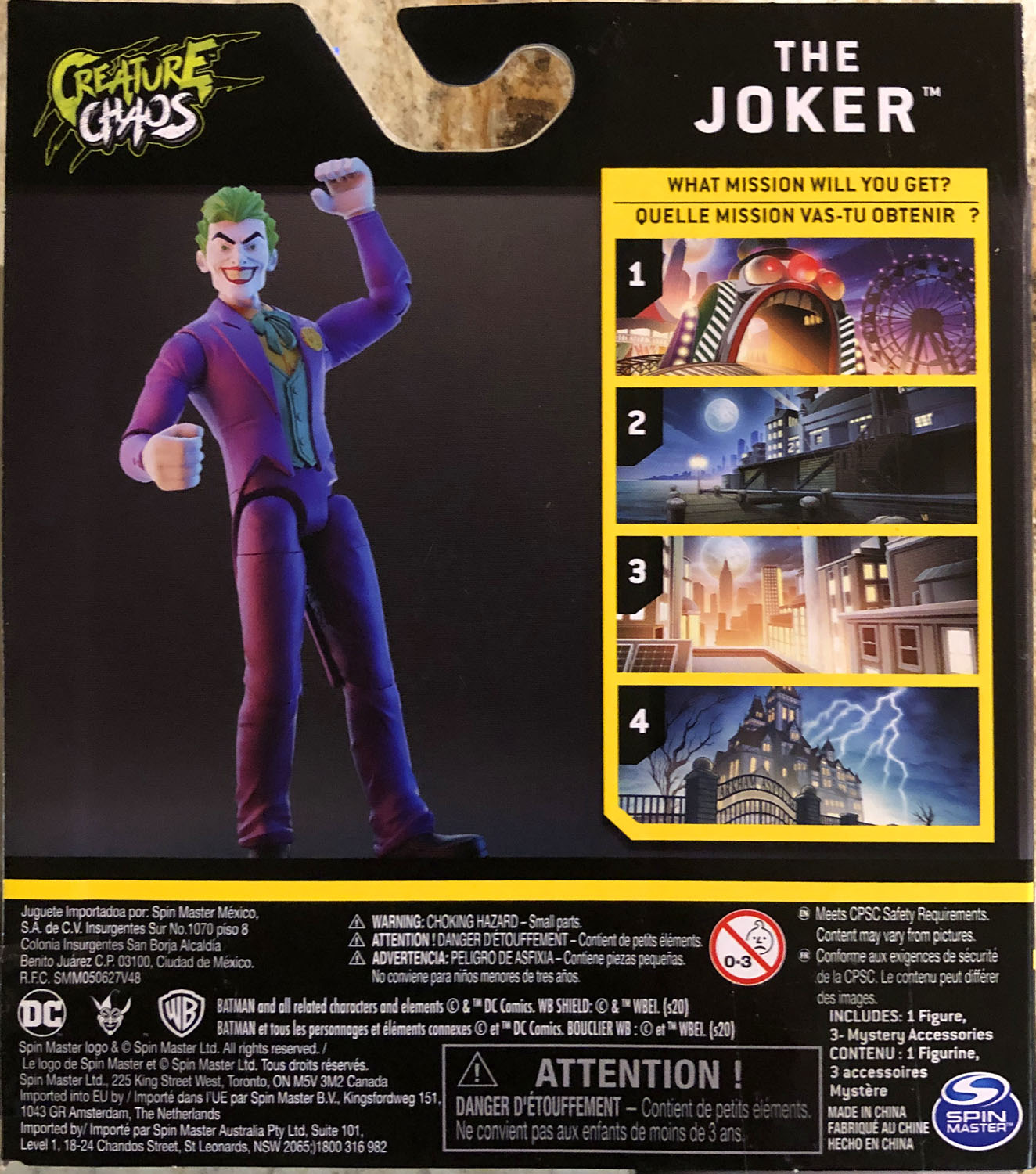 The Joker - Spin Master (Batman - The Caped Crusader) action figure collectible - Main Image 2
