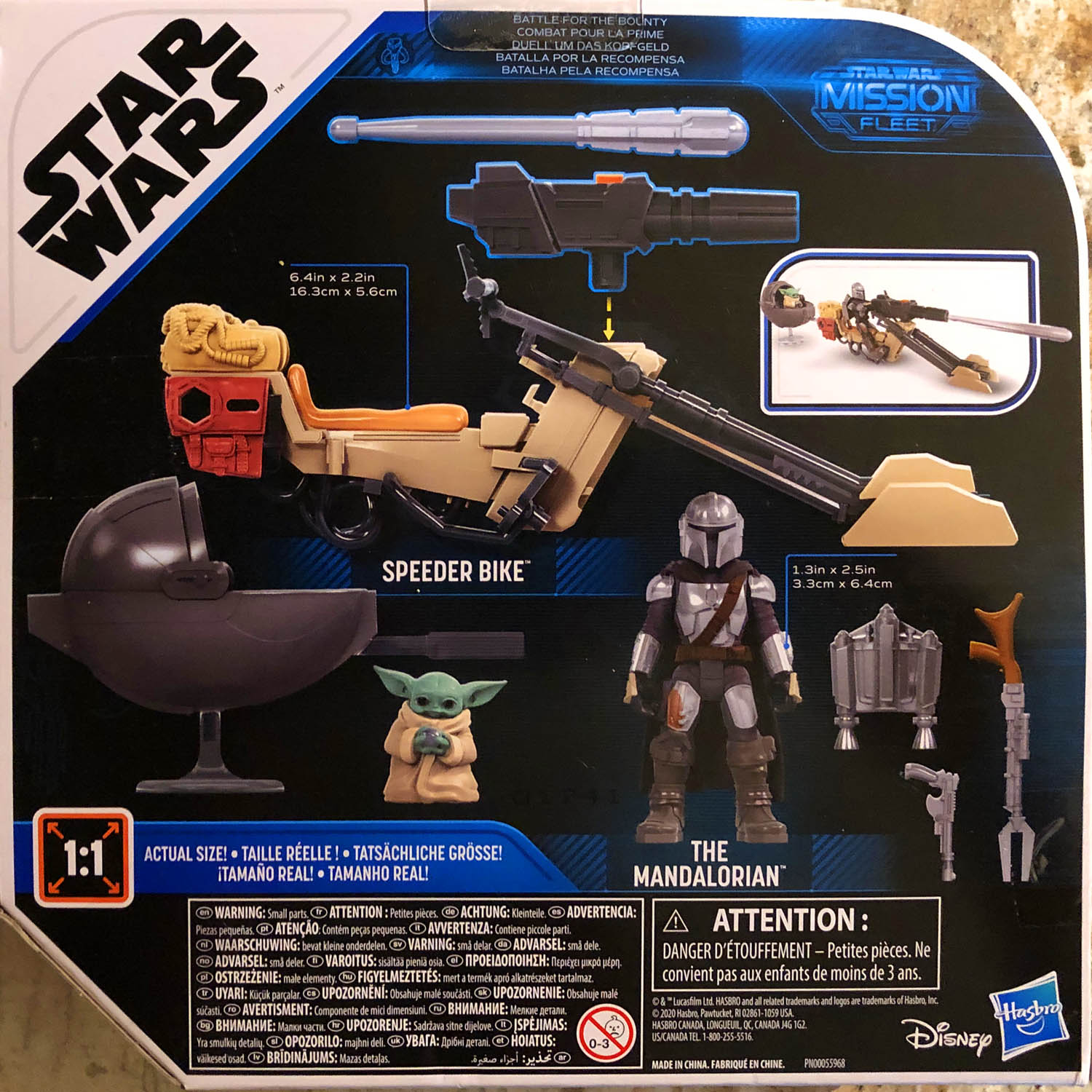 The Mandalorian with The Child - Disney/Hasbro (Star Wars Mission Fleet) action figure collectible - Main Image 2
