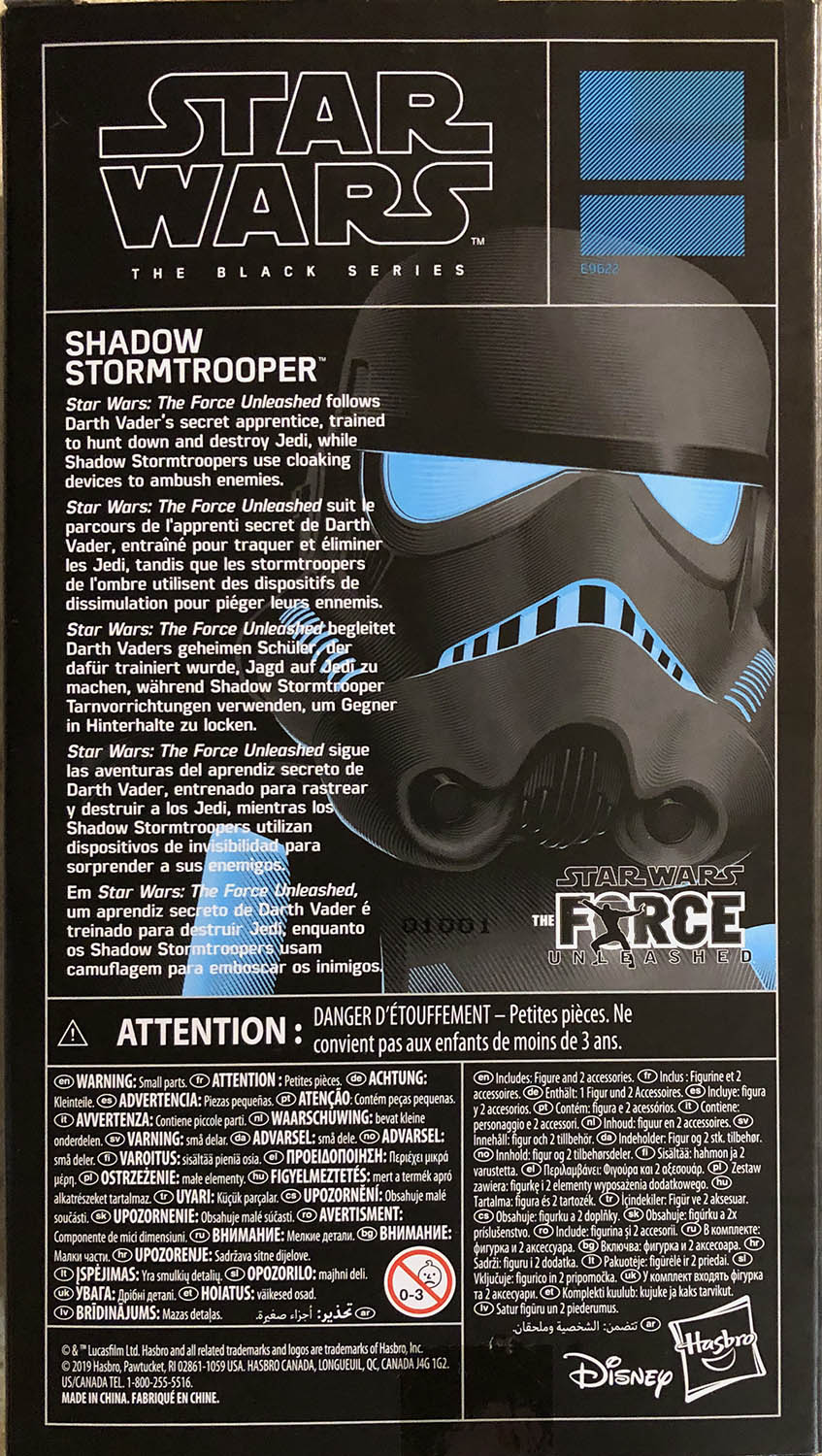 Shadow Stormtrooper - Disney/Hasbro (Star Wars The Black Series 6) action figure collectible - Main Image 2
