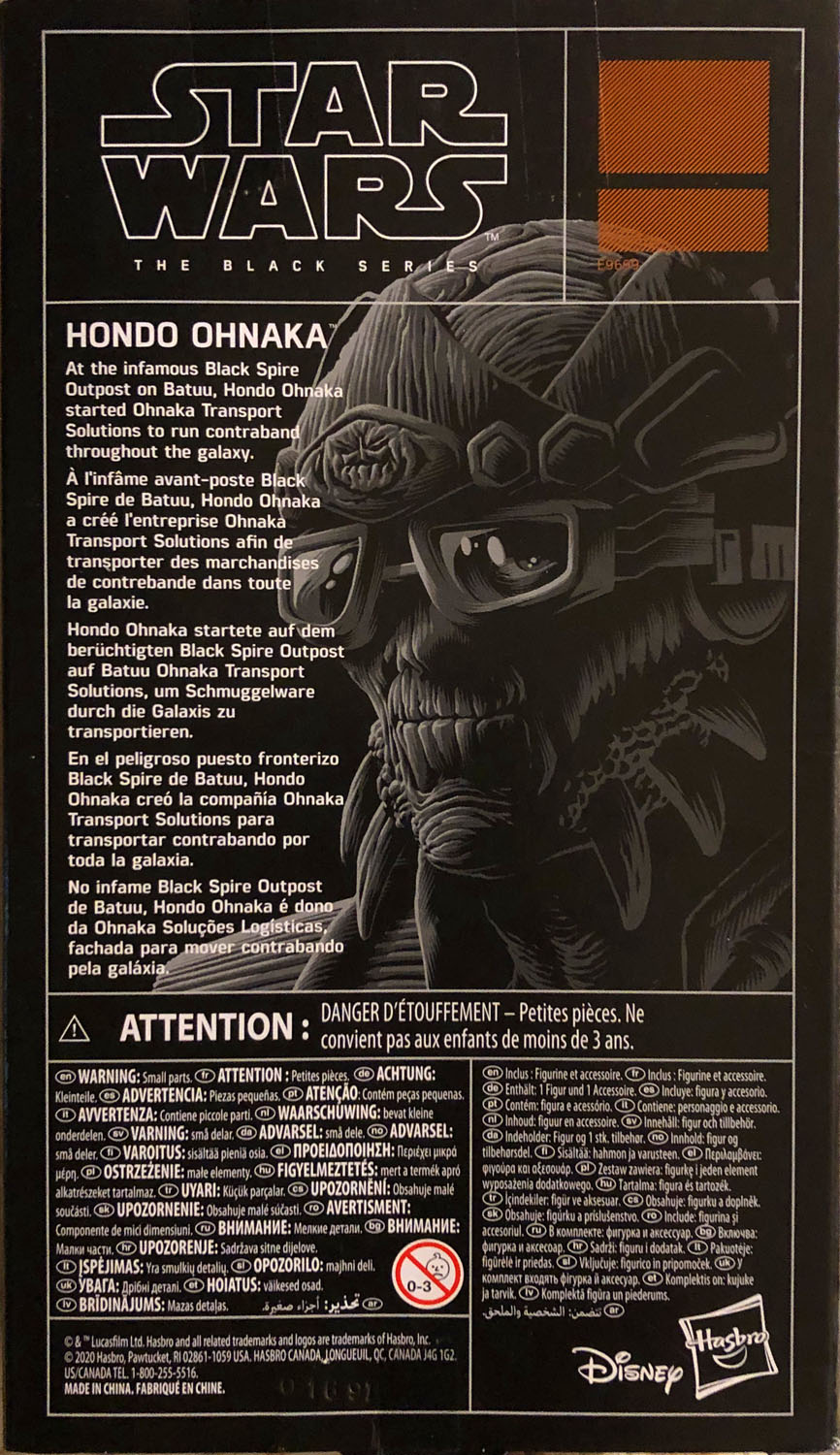 Hondo Ohnaka - Disney/Hasbro (Star Wars The Black Series 6) action figure collectible - Main Image 2