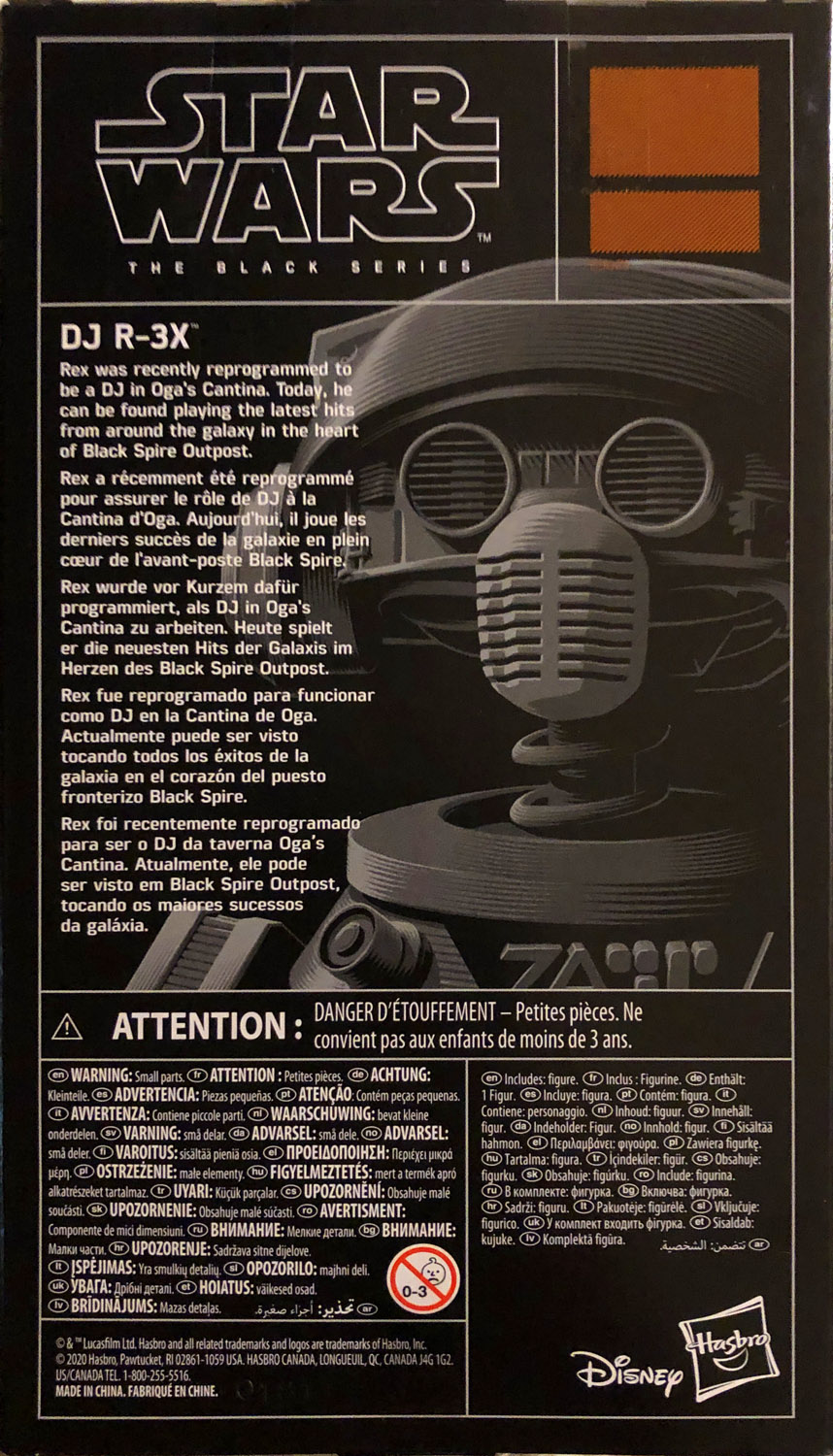 DJ R-3X - Disney/Hasbro (Star Wars The Black Series 6) action figure collectible - Main Image 2