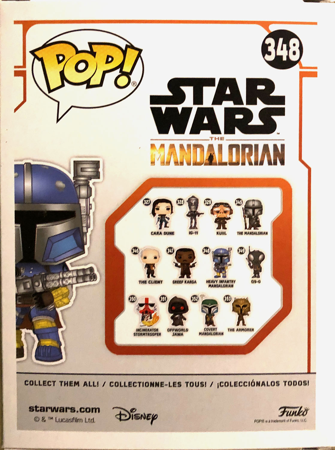 Heavy Infantry Mandalorian 348 - Funko (Pop! Star Wars) action figure collectible - Main Image 2