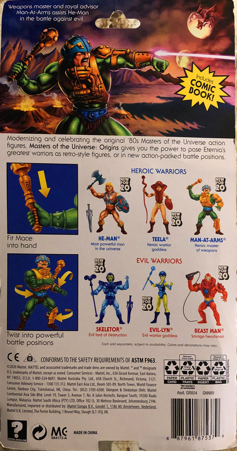 Man-At-Arms - Mattel (Masters of the Universe: Origins) action figure collectible - Main Image 2
