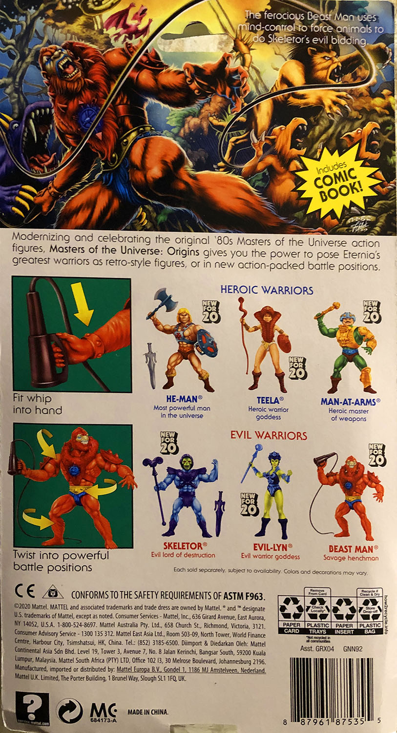 Beast Man - Mattel (Masters of the Universe: Origins) action figure collectible - Main Image 2