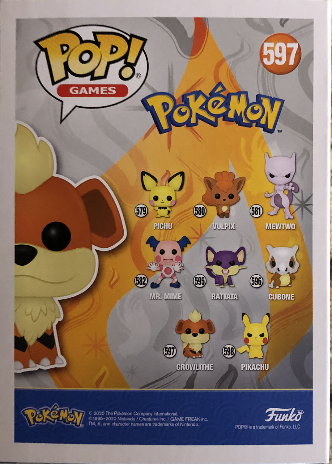 Growlithe 597 - Funko (Pop! Games) action figure collectible - Main Image 2