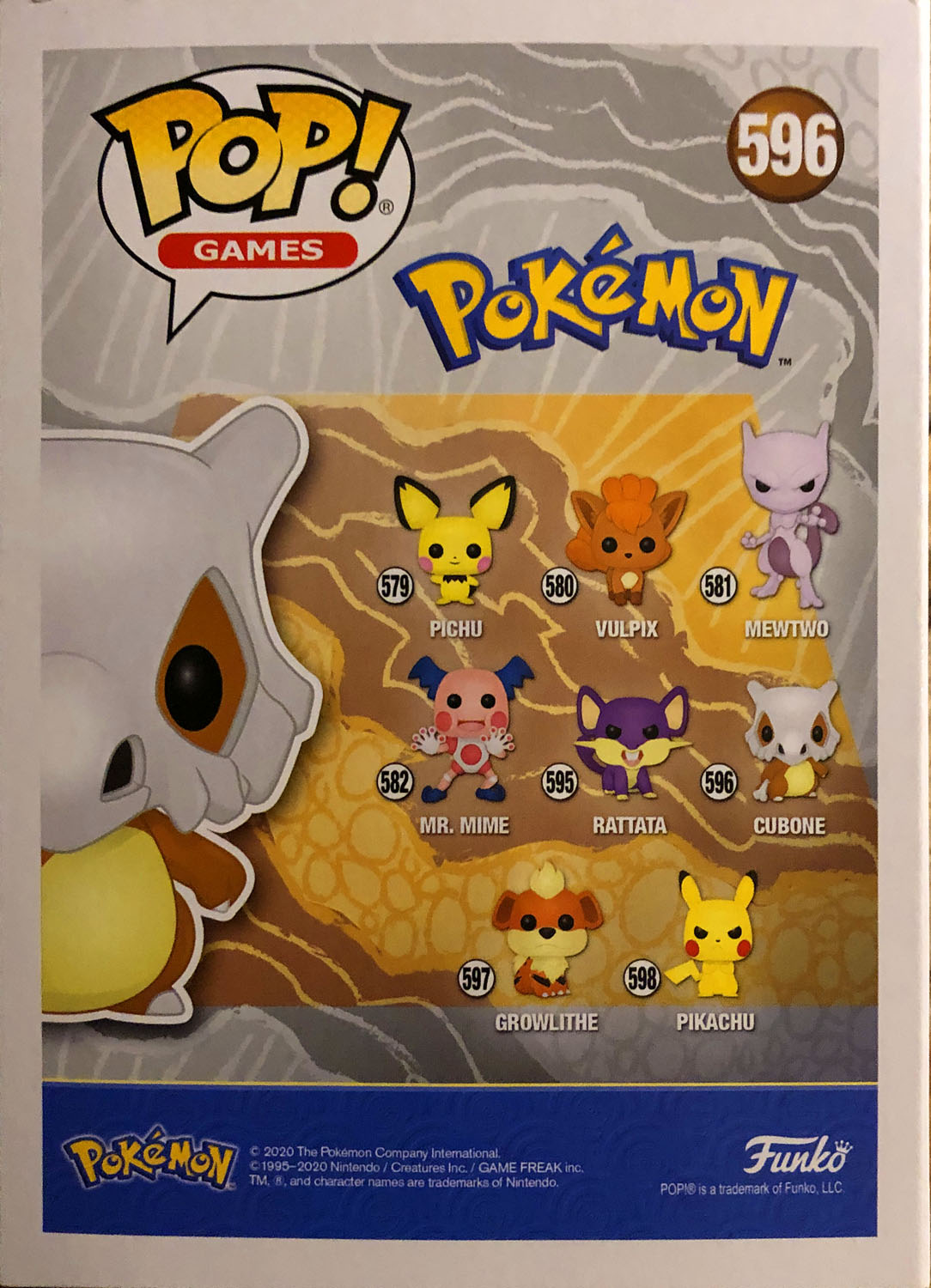 Cubone 596 - Funko (Pop! Games) action figure collectible - Main Image 2