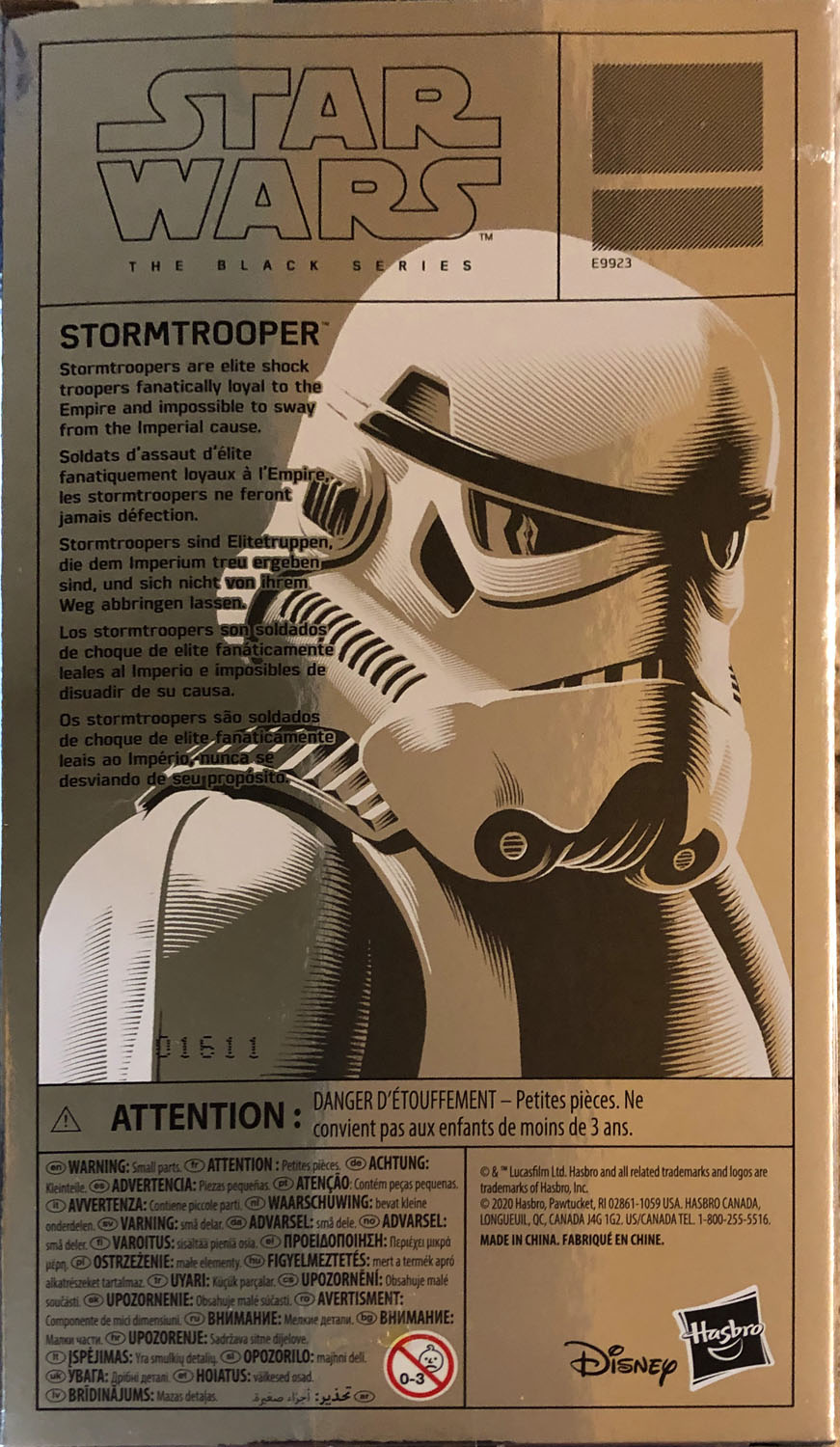 Stormtrooper (Carbonized) - Disney/Hasbro (Star Wars The Black Series 6) action figure collectible - Main Image 2