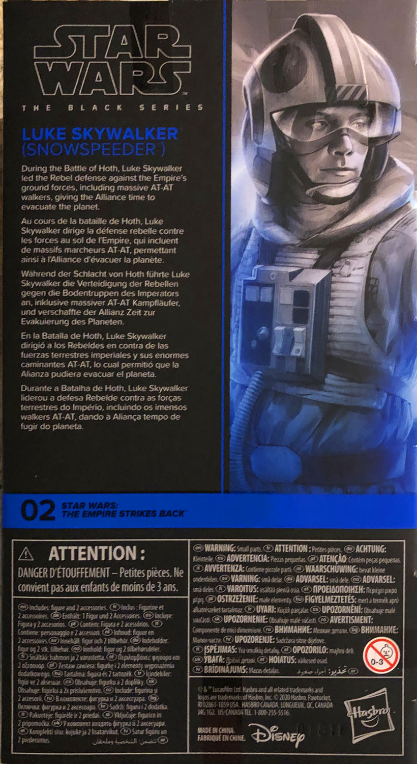 Luke Skywalker (Snowspeeder) - Disney/Hasbro (Star Wars The Black Series 6) action figure collectible - Main Image 2