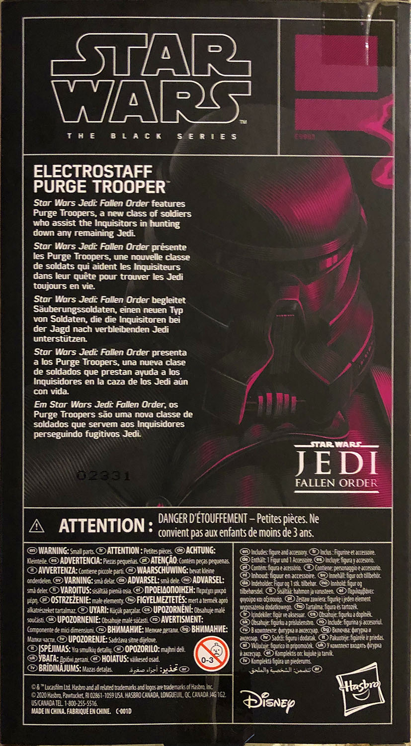 Electrostaff Purge Trooper - Disney/Hasbro (Star Wars The Black Series 6) action figure collectible - Main Image 2