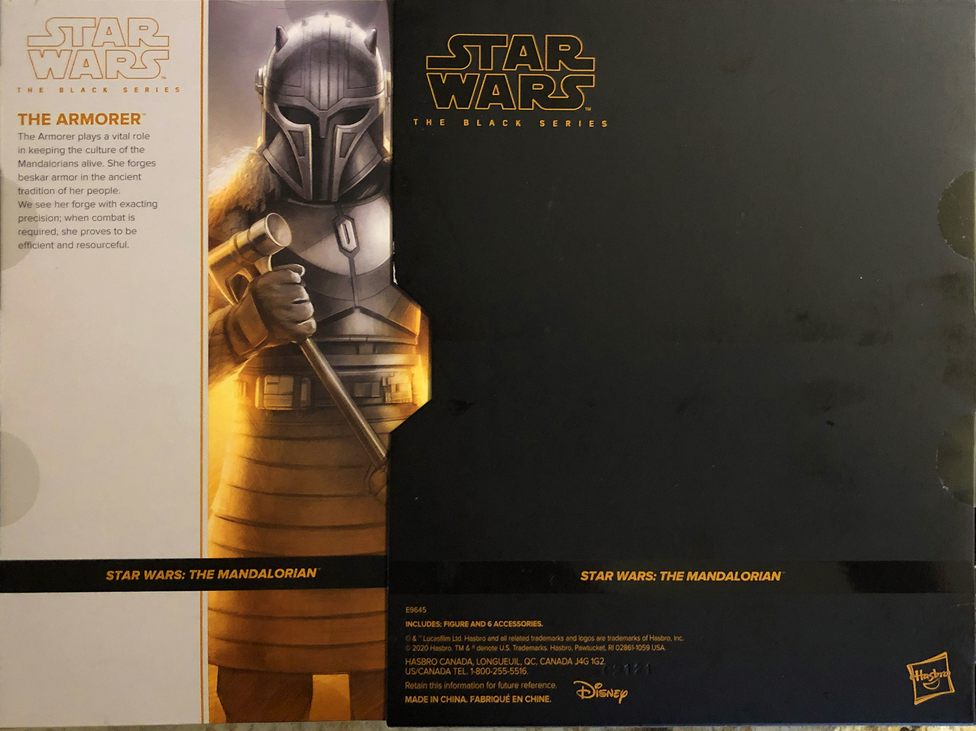 The Armorer - Disney/Hasbro (Star Wars The Black Series 6) action figure collectible - Main Image 2