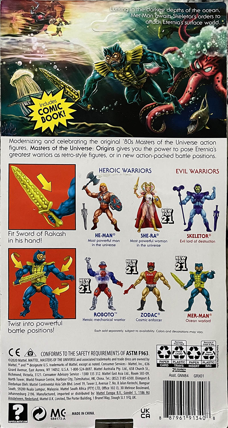 Mer-Man - Mattel (Masters of the Universe: Origins) action figure collectible - Main Image 2