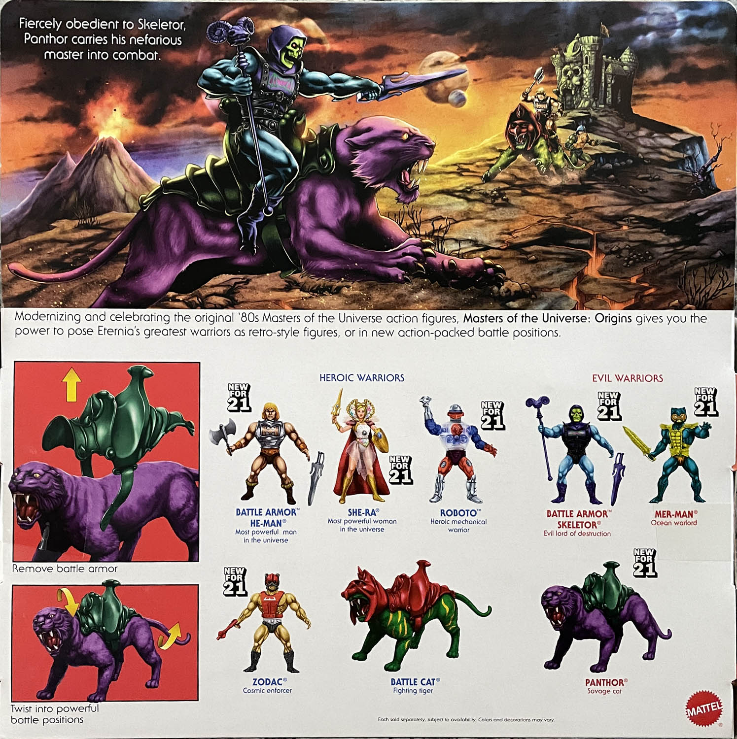 Panthor - Mattel (Masters Of The Universe Origins) action figure collectible - Main Image 2