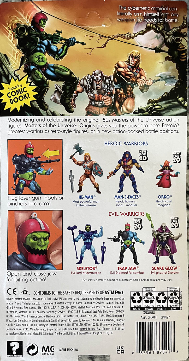 Trap Jaw - Mattel (Masters Of The Universe Origins) action figure collectible - Main Image 2