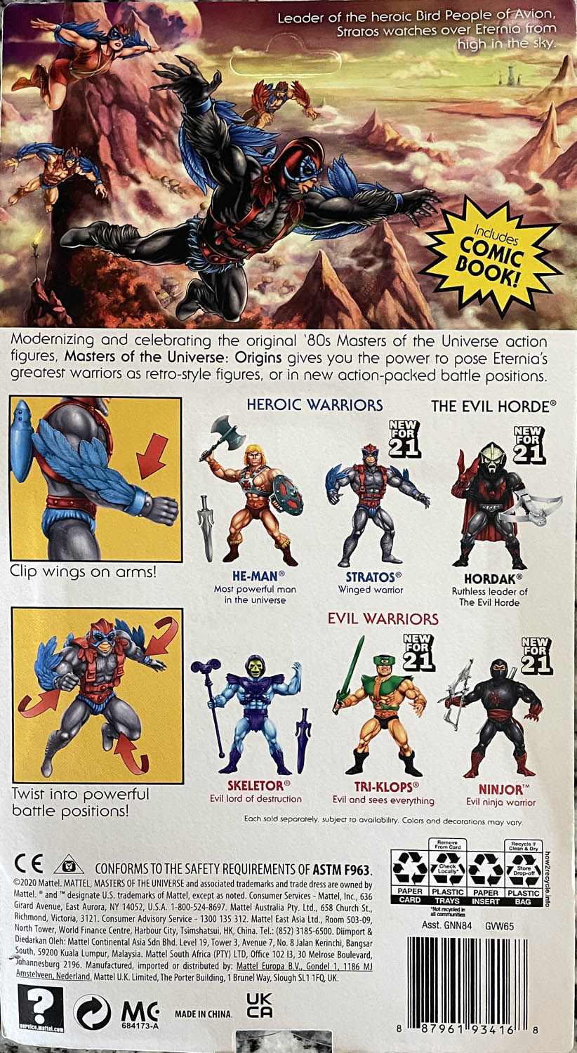 Stratos - Mattel (Masters of the Universe: Origins) action figure collectible - Main Image 2