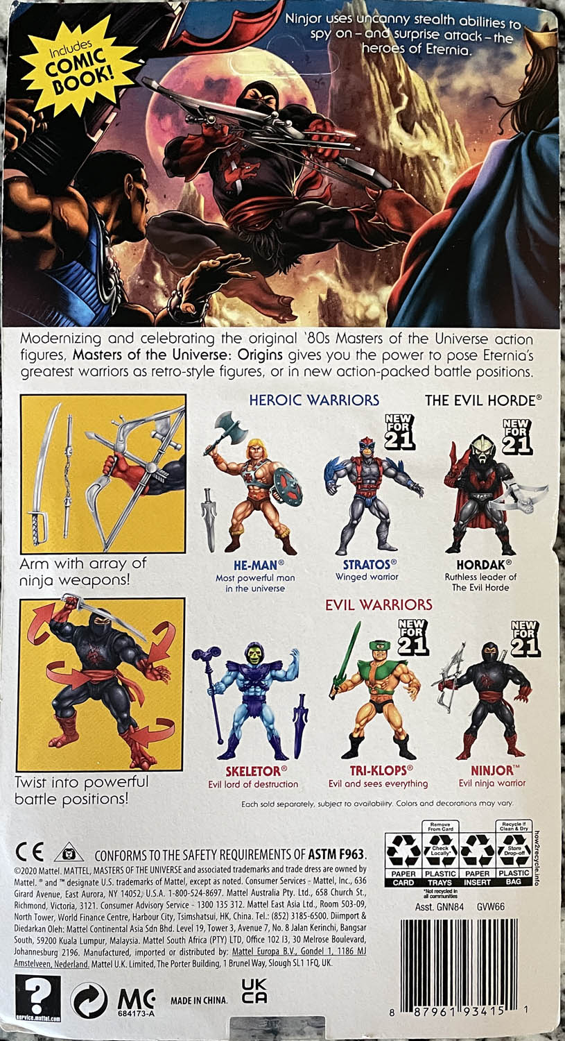 Ninjor - Mattel (Masters of the Universe: Origins) action figure collectible - Main Image 2