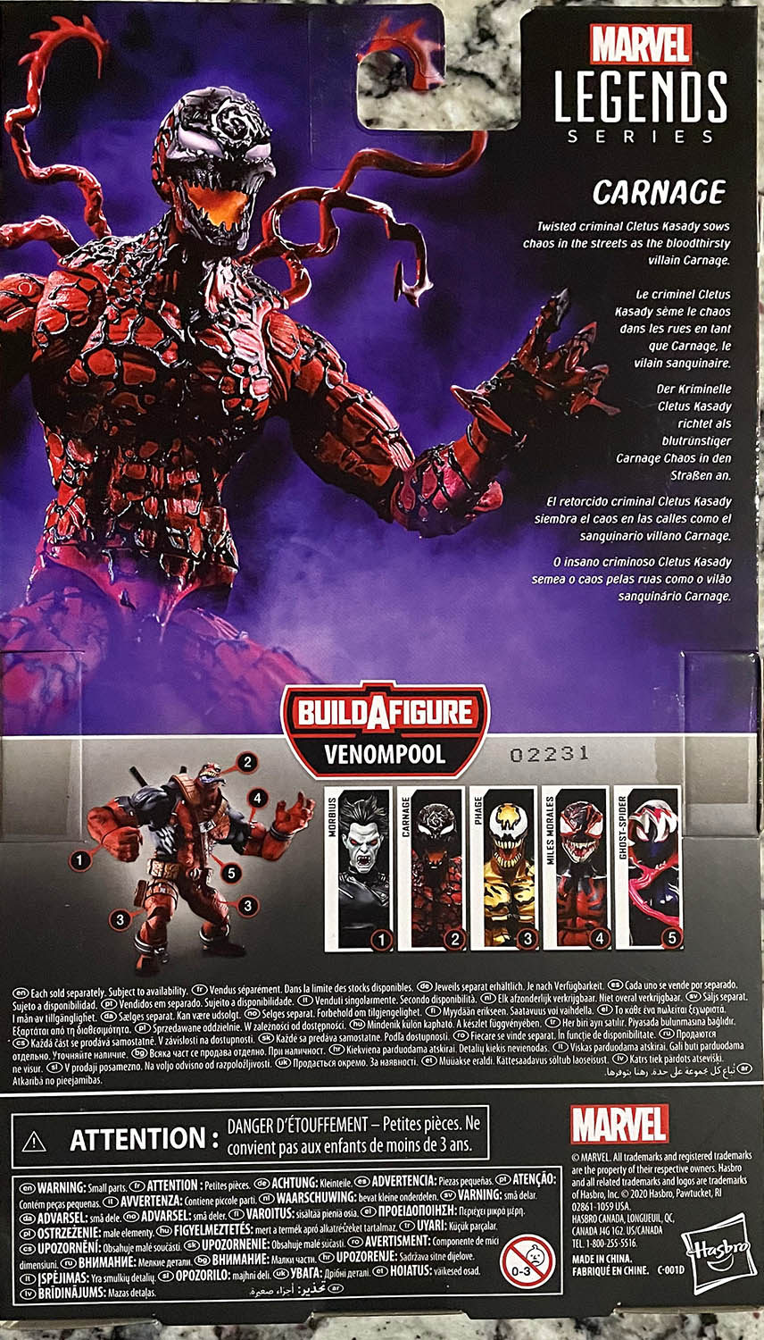 Carnage - Hasbro (Marvel Legends) action figure collectible - Main Image 2