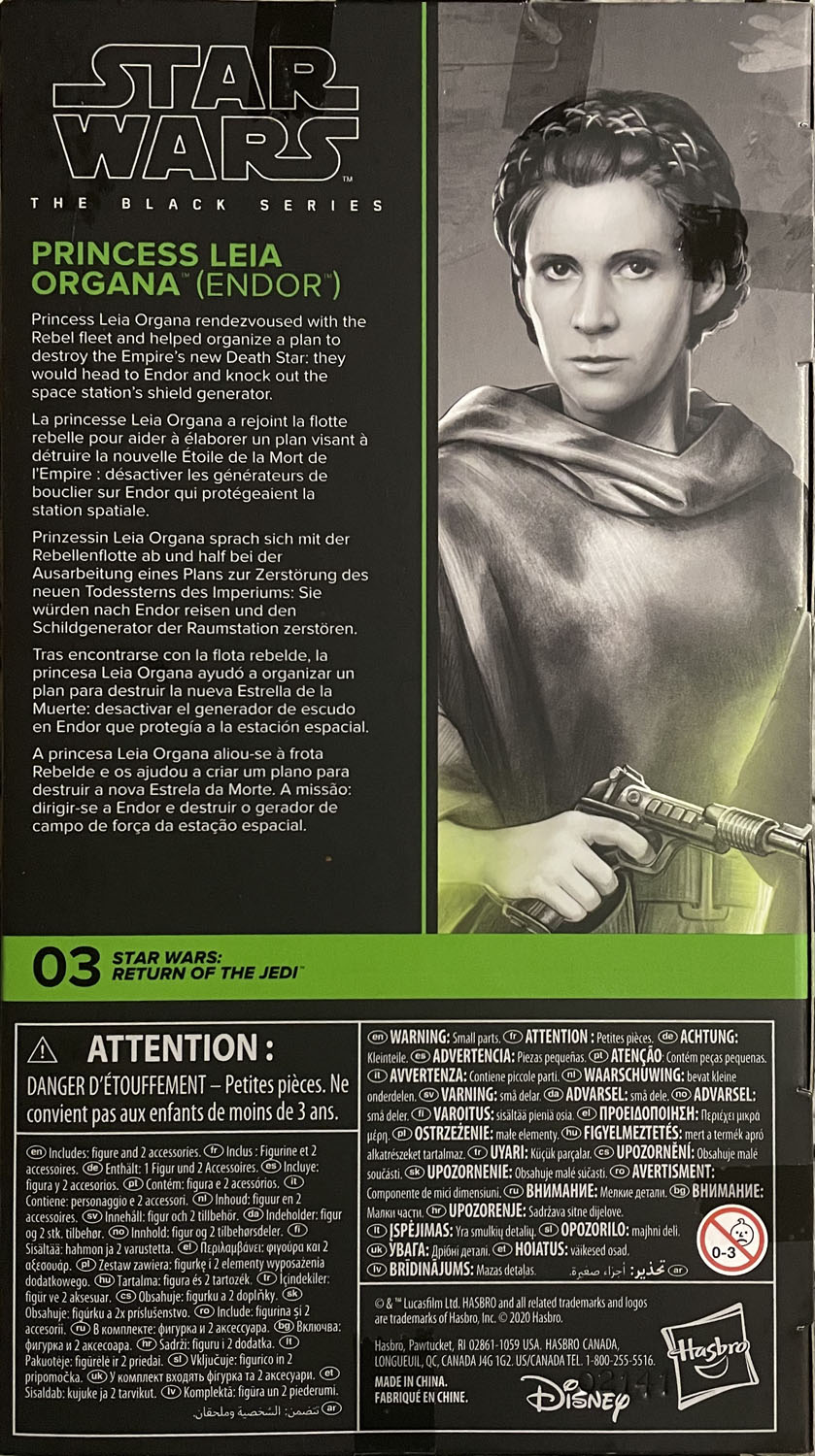 Princess Leia Organa (Endor) - Disney/Hasbro (Star Wars The Black Series 6) action figure collectible - Main Image 2